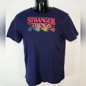 Stranger Things Adult Unisex Red Short Sleeve Graphic Netflix T Shirt Size 2XL